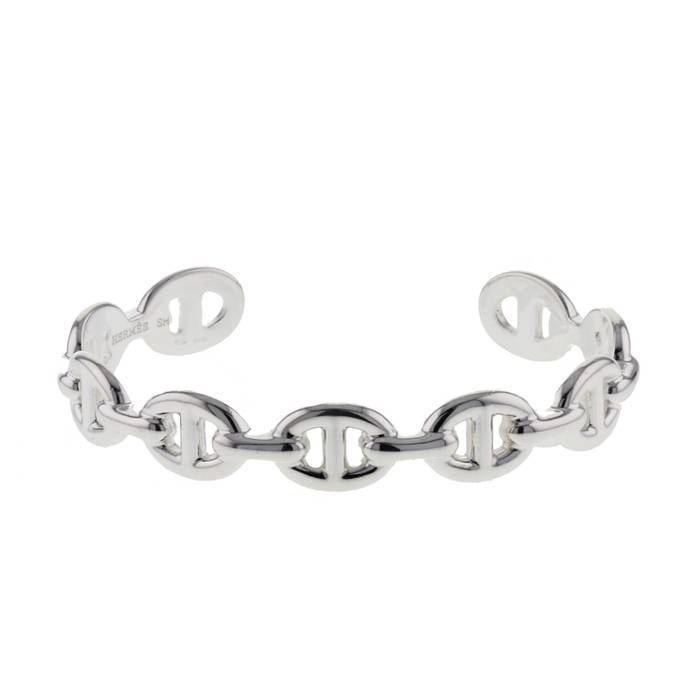 Hermès brazalete Chaine D'Ancre en plata 