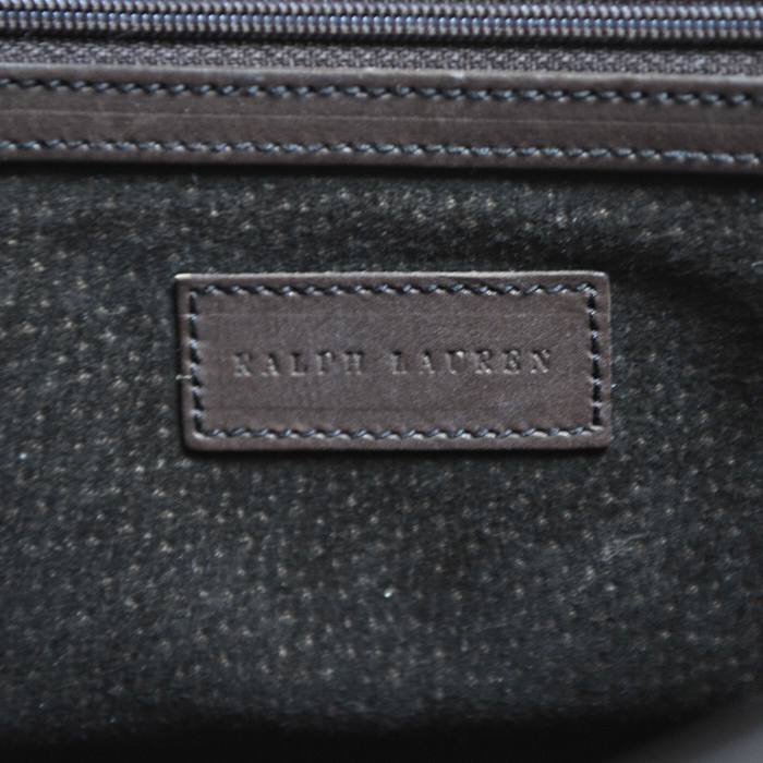 Ralph Lauren in jersey and in brown leather - Detail D3