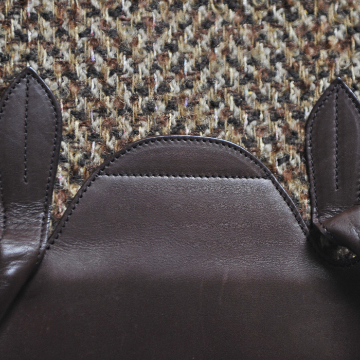 Ralph Lauren en jersey et cuir marron - Detail D5