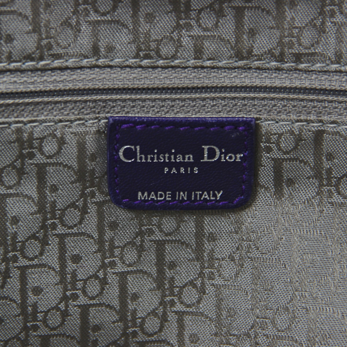 Dior "Plissé" in purple leather - Detail D3