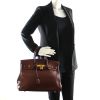 Hermès Birkin 35 cm in brown leather - Detail D1 thumbnail