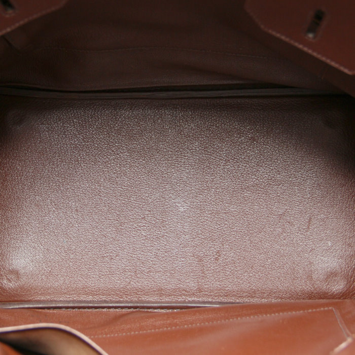 Hermès Birkin 35 cm en cuir marron - Detail D2