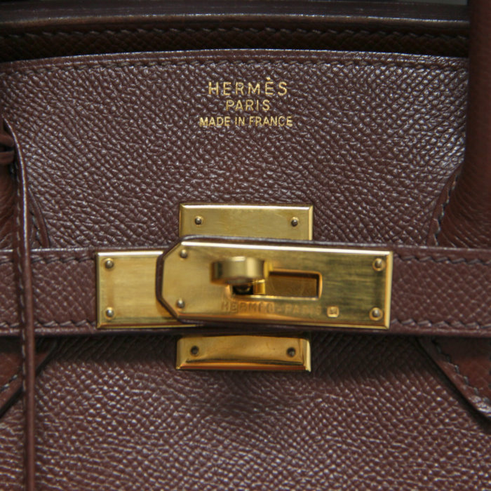 Hermès Birkin 35 cm in brown leather - Detail D3