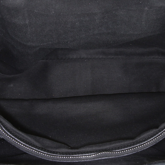 Celine Boogie handbag in black monogram suede - Detail D2
