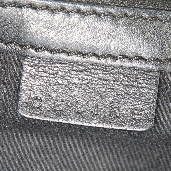 Celine Boogie handbag in black monogram suede - Detail D3