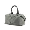 Yves Saint-Laurent Easy in broaded grey canvas and black leather - 00pp thumbnail
