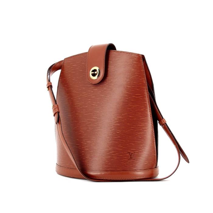 Louis Vuitton Cluny handbag in brown epi leather