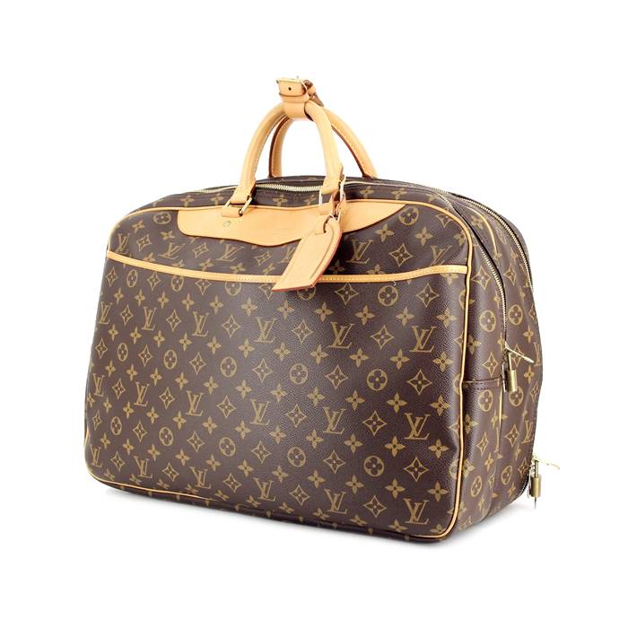 Louis Vuitton Alize 24 Heures Monogram Canvas Travel Bag + Strap