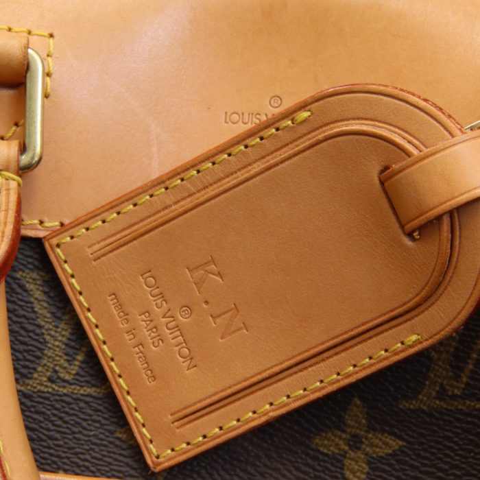 Louis Vuitton Alizé 45 cm in monogram canvas and natural leather - Detail D5