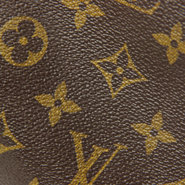 Louis Vuitton Speedy 30 cm en toile monogram et cuir naturel - Detail D5