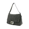 Fendi Big Mama in grey whool and black leather - 00pp thumbnail