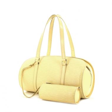 Bolso de mano Soufflot en cuero Epi beige