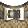 Gucci in brown leather and canvas  - Detail D4 thumbnail