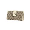 Gucci portefeuille en toile monogram et cuir beige - 00pp thumbnail