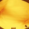 Fendi Shopping bag in tela monogram cerata marrone e pelle verniciata nera - Detail D2 thumbnail