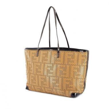 Bolso Cabás en charol Monogram beige y negro