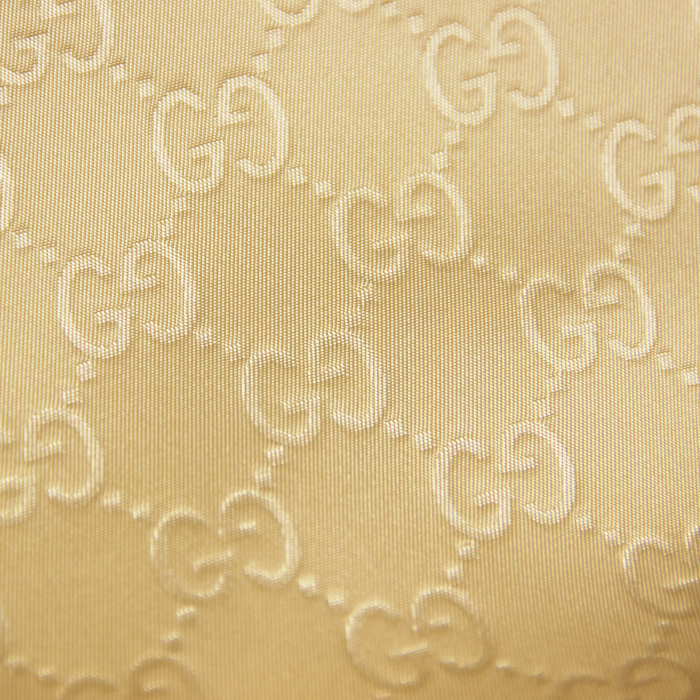 Gucci in beige monogrammed canvas and brown leather - Detail D4