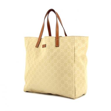 Gucci en toile monogram beige et cuir marron