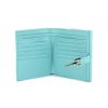 Gucci Square wallet in monogram turquoise leather  - Detail D1 thumbnail