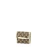 Gucci Wallet in monogram canvas and beige leather - 00pp thumbnail