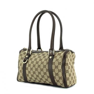 Gucci en toile monogram beige et cuir marron