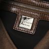 Fendi Baguette handbag in beige canvas and brown leather - Detail D3 thumbnail