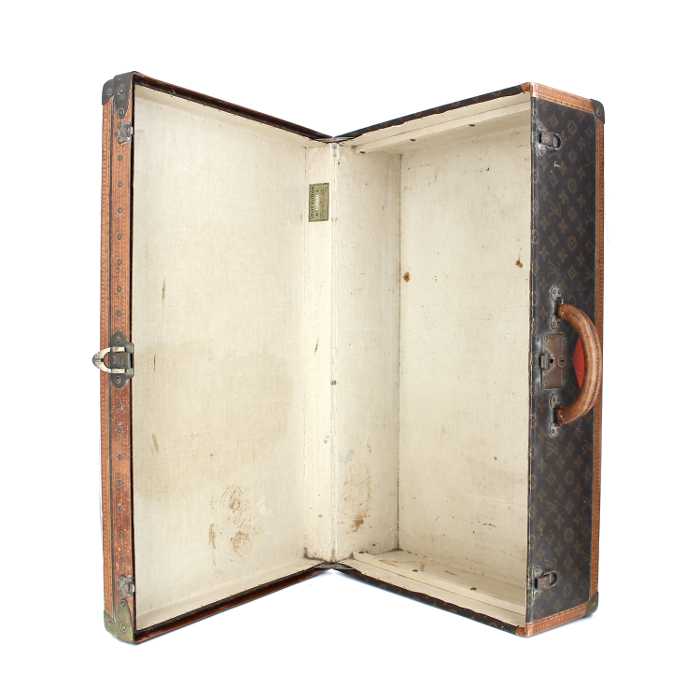 Louis Vuitton Alzer 75 cm in monogram canvas and natural leather - Detail D1