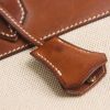 Hermès Birkin 30 cm in beige canvas and brown leather - Detail D4 thumbnail