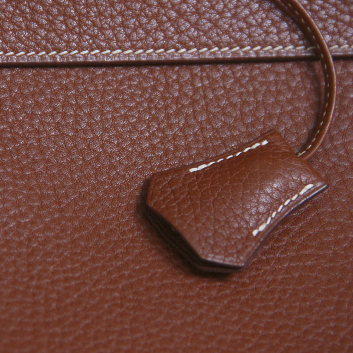 Hermes Kelly 35 cm in brown leather - Detail D5