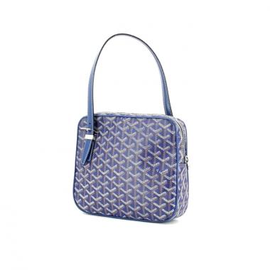 Goyard Yona en toile monogrammé et cuir bleu