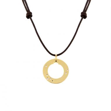 Dinh Van colgante Cible en oro amarillo y diamantes