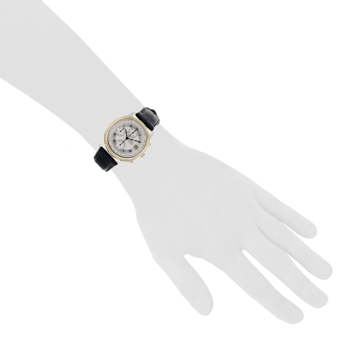 Montre Girard Perregaux Chronographe en acier Ref : 4910 Vers 1997 - Detail D1