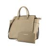Michael Kors Selma in studded taupe leather sold with its taupe wallet - 00pp thumbnail