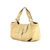 Giorgio Armani in beige leather with ostrich pattern - 00pp thumbnail