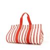 Hermès Cannes in red and white canvas - 00pp thumbnail