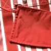 Bolso de mano Cannes en tela roja y blanca de rayas - Detail D3 thumbnail