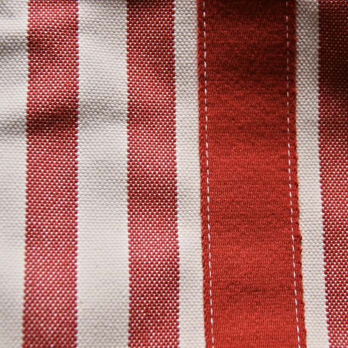 Hermès Cannes in red and white canvas - Detail D4