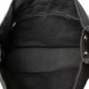 Hermes Toto small model Bag in grey canvas and black leather - Detail D2 thumbnail