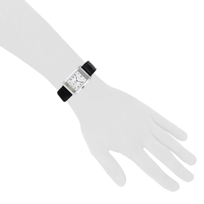 Montre Jaeger-LeCoultre Reverso en acier Duoface Ref : 270.8.54 Vers 2007 - Detail D2