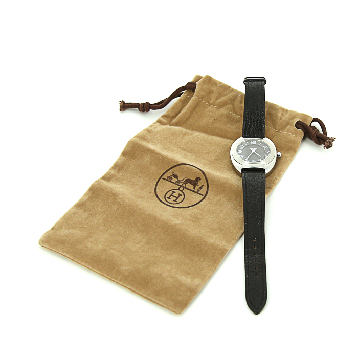 Reloj Hermès Digital de acero Ref :  ES1.210 Circa  2000 - Detail D2