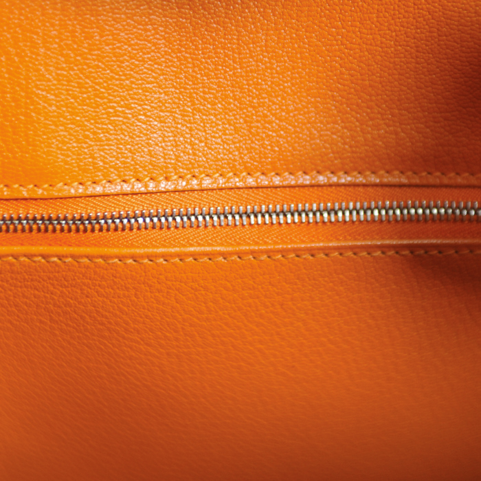 Hermès Birkin 30 cm en cuir orange   - Detail D4