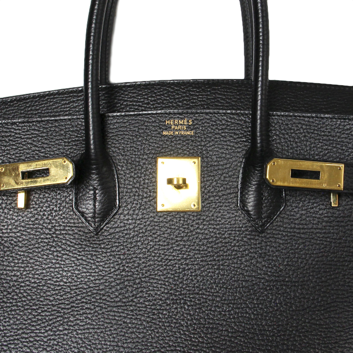 Hermès Birkin 35 cm in black leather - Detail D5