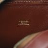 Hermes Plume small model handbag in dark brown leather - Detail D2 thumbnail