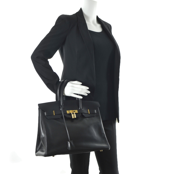 Hermes Birkin 35 cm in black leather  - Detail D1