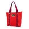 Sac Louis Vuitton Antigua grand modèle en toile rouge et mauve - 00pp thumbnail