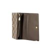 Louis Vuitton Porte-tresor in ebony damier canvas and brown leather - Detail D1 thumbnail