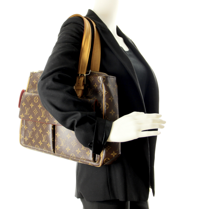 Louis Vuitton Multipli-Cité en toile monogram et cuir naturel - Detail D1