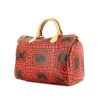 Louis Vuitton sac Speedy 30 cm édition Yayoi Kusama en toile monogram vagues rouges et cuir naturel  - 00pp thumbnail