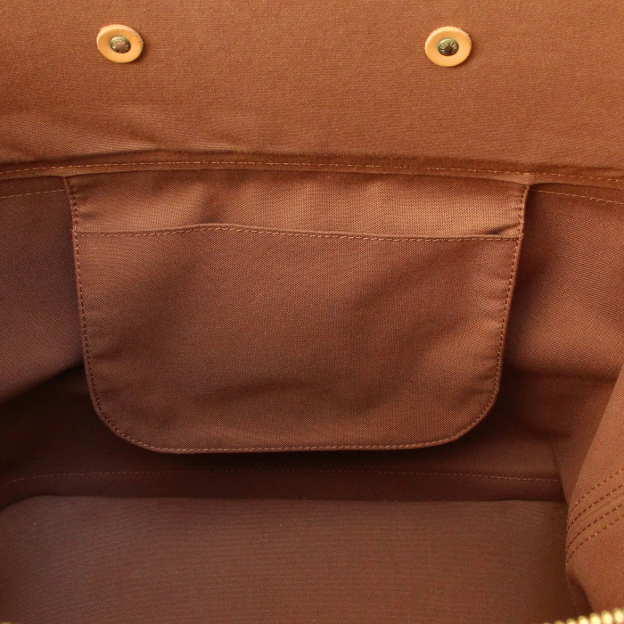 Sac de voyage Louis Vuitton Cruiser moyen modèle en toile monogram et cuir naturel - Detail D3
