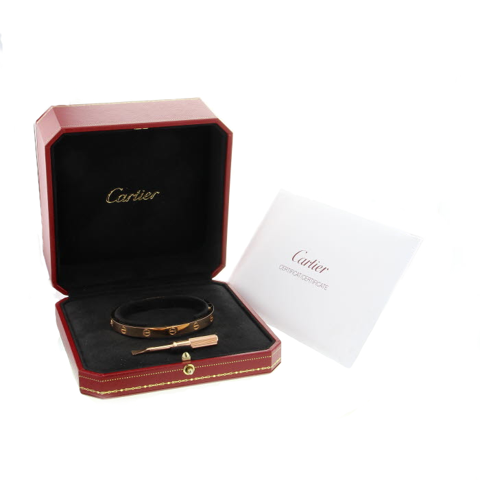 Cartier rose gold Love bracelet - Detail D1